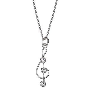 Sterling Silver Treble Clef Necklace
